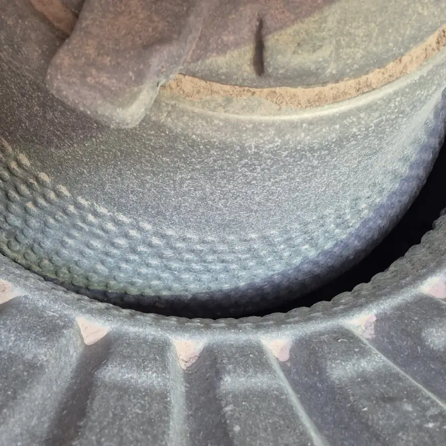 krupni plan kućišta drobilice